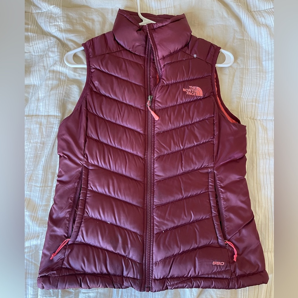 Red TNF vest